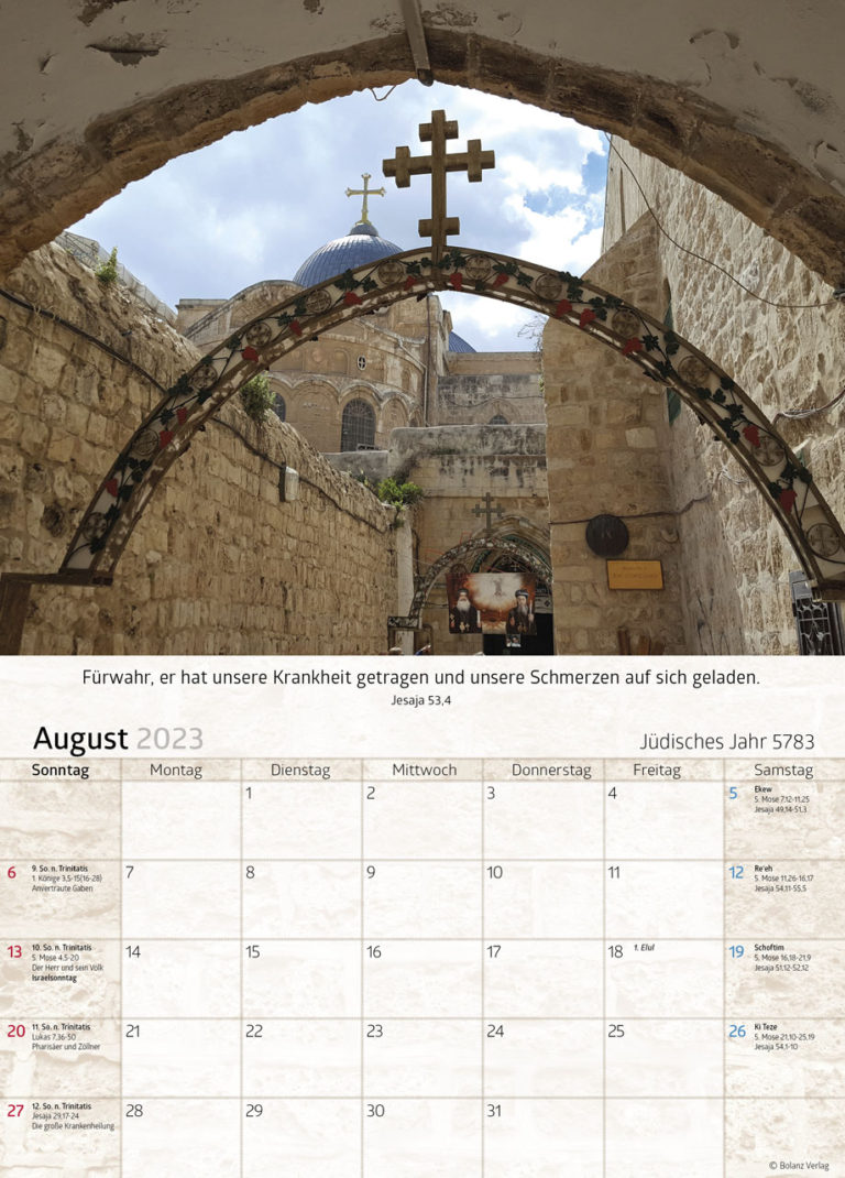 Israelkalender 2023 Messianisches.de